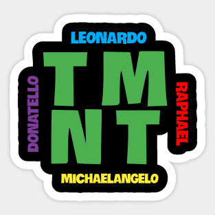 TMNT TEENAGE MUTANT NINJA TURTLES LEONARDO RAPHAEL DONATELLO MICHELANGELO Sticker